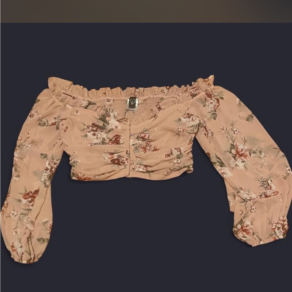 Windsor Pink Floral Smocked Top